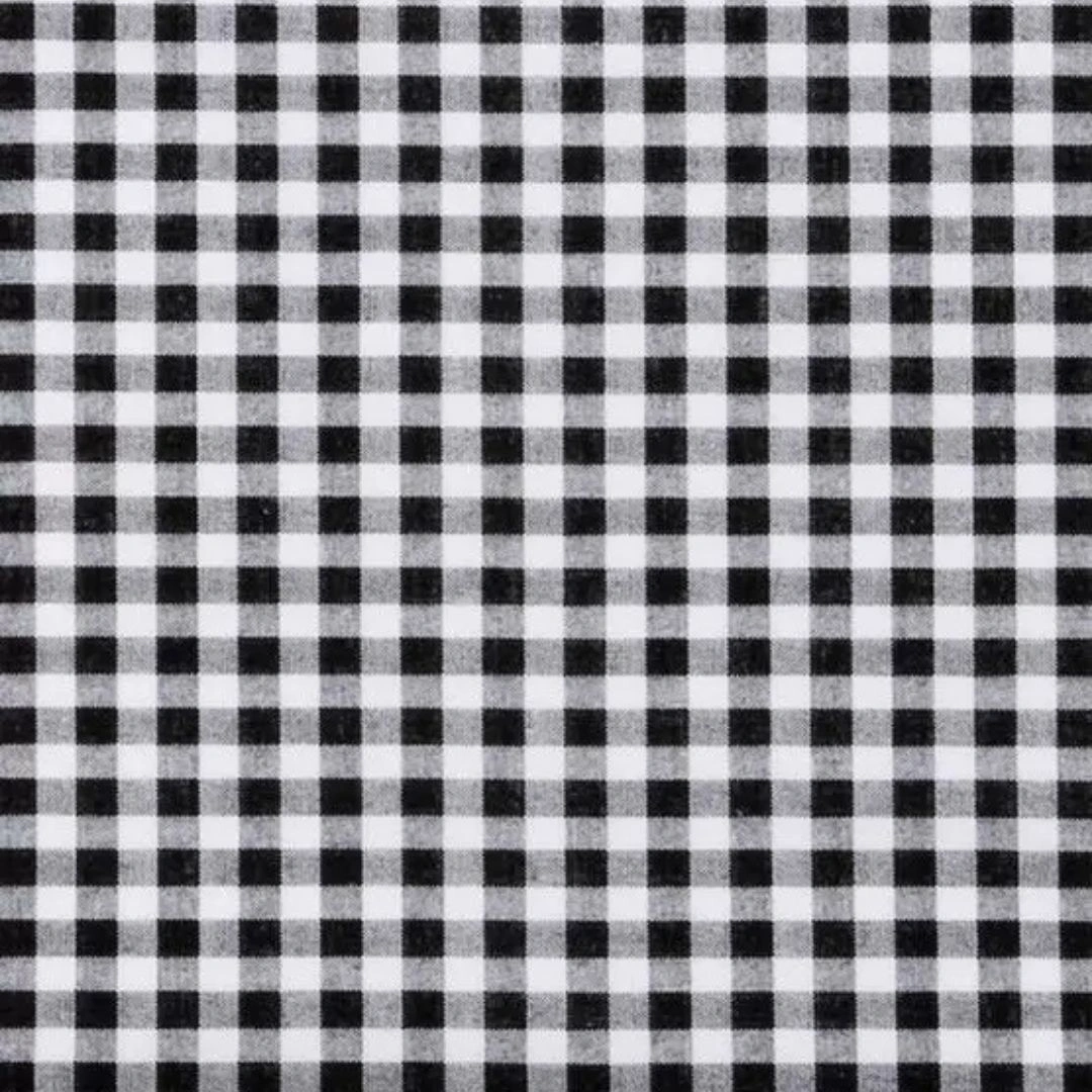 Doublure de panier vichy noir: l'élégance rustique pour vos pique-niques et décos！